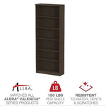 Alera Valencia Series Bookcase, Six-Shelf, 31 3/4w X 14d X 80 3/8h, Espresso (ALEVA638232ES)
