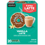 The Original Donut Shop One Step Vanilla Latte Coffee Keurig® K-Cup® Pods, Light Roast, 20/Box (381779)