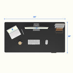 FlexiSpot E7COMMERCIAL 55''W Electric Adjustable Particle Board Standing Desk, Black (E7BCOM5528-B)