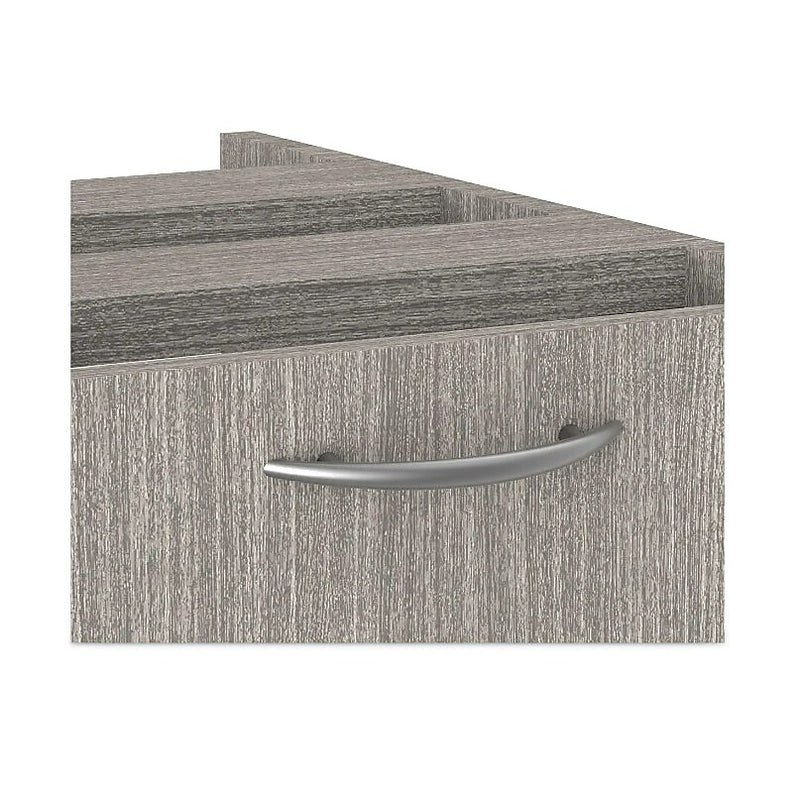 Alera Valencia Full Pedestal File Drawers, 2 Legal/Letter-Size, 15.63" x 20.5" x 28.5", Gray