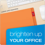 Pendaflex Recycled Heavy Duty End Tab File Folder, Straight Cut, Letter Size, Orange, 100/Box (H110DOR)