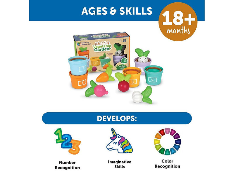 Learning Resources Hide & Seek Vegetable Garden Toy Set (LER3604)