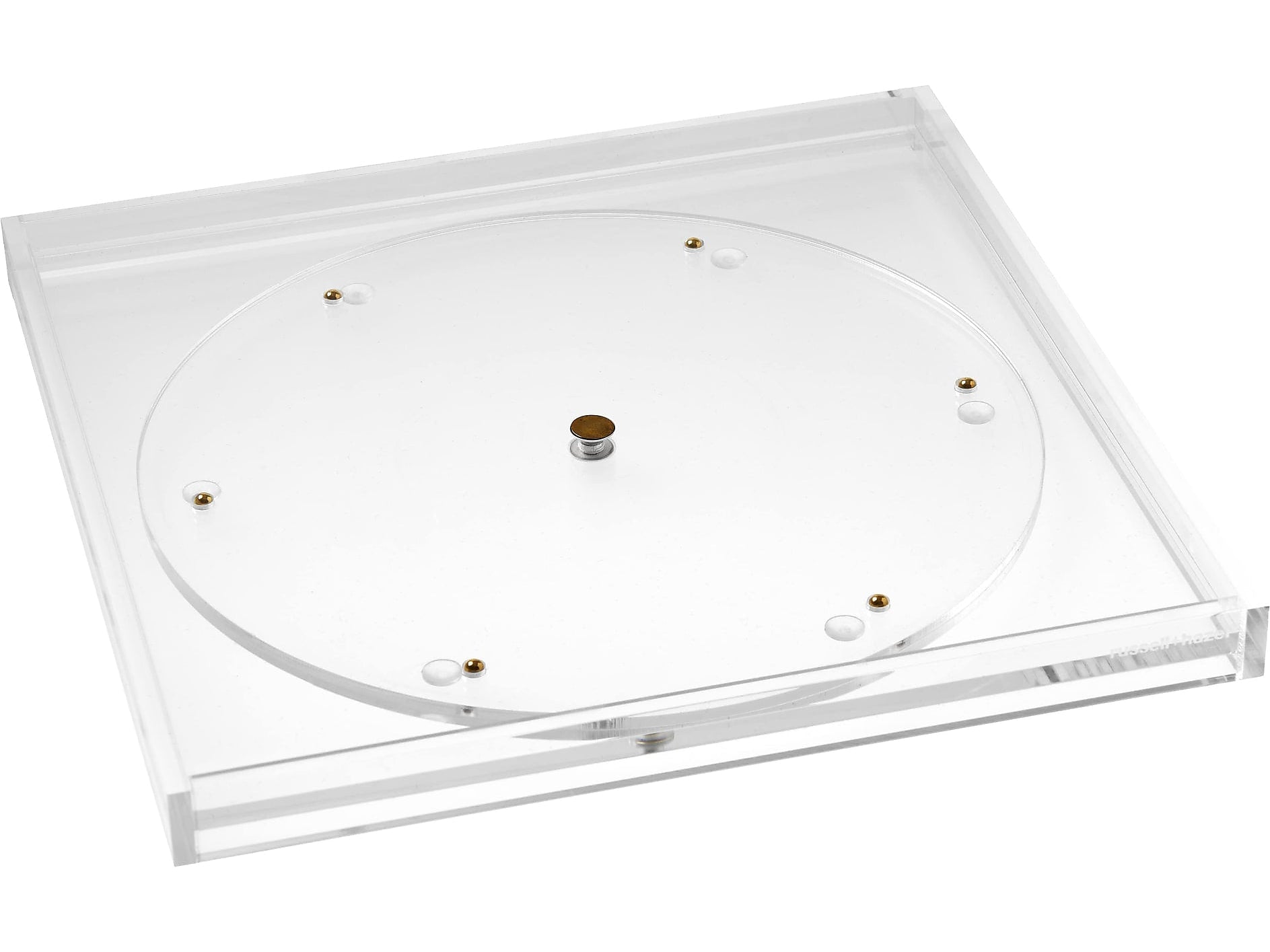 Russell+Hazel Bloc Stackable Rotating Acrylic Desk Tray, Clear (93920)
