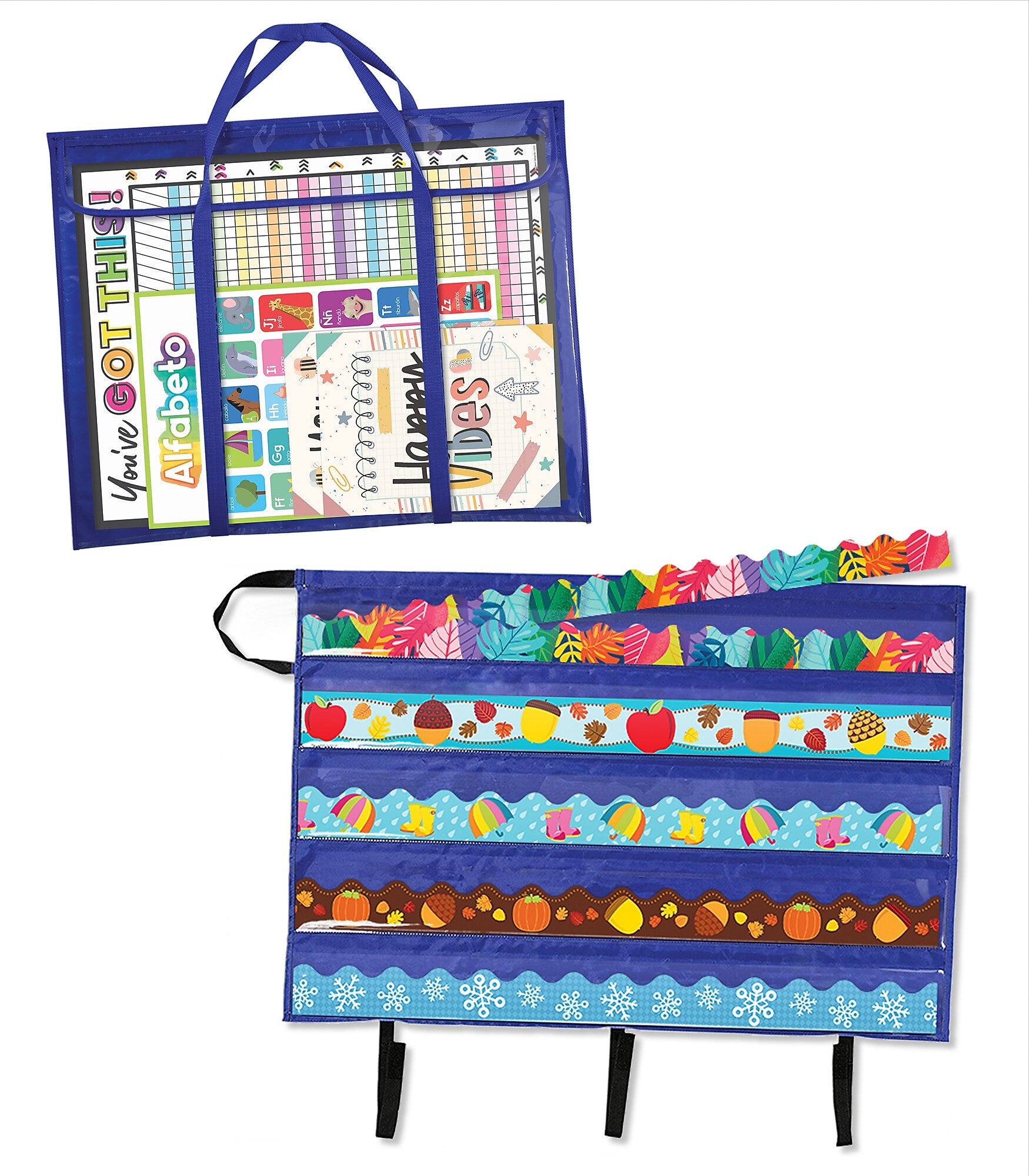 Carson Dellosa Education Deluxe Border and Bulletin Board Storage, 2 Pieces