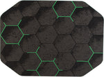 Anji Mountain Rug'd Kaleidoscope Carpet & Hard Floor Chair Mat, 36" x 48", Gray/Green (AMB9110)