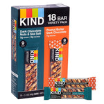 KIND Dark Chocolate Nuts & Sea Salt and Peanut Butter Dark Chocolate Variety Pack, 1.4 oz., 18/Pack (220-02414)
