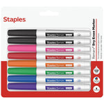 Staples Remarx Dry Erase Marker, Ultra Fine Tip, Assorted, 8/Pack (ST62958)
