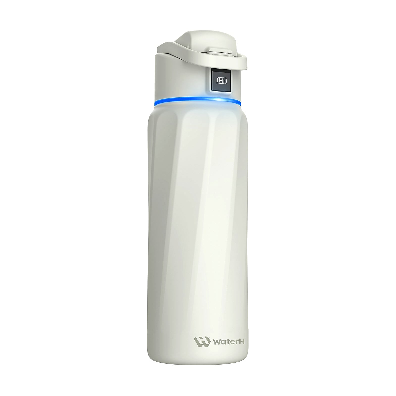 WaterH BOOST Stainless Steel Triple Wall Insulated Smart Water Bottle, 32 oz., White (B003WT)