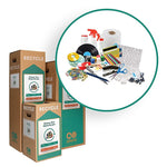 TerraCycle Cardboard Office Separation  Recycling Box, 10.5 Gallon, White and Green (792)