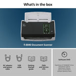 Ricoh fi-8040 Duplex Document Scanner, Black/Gray (PA03836-B005)