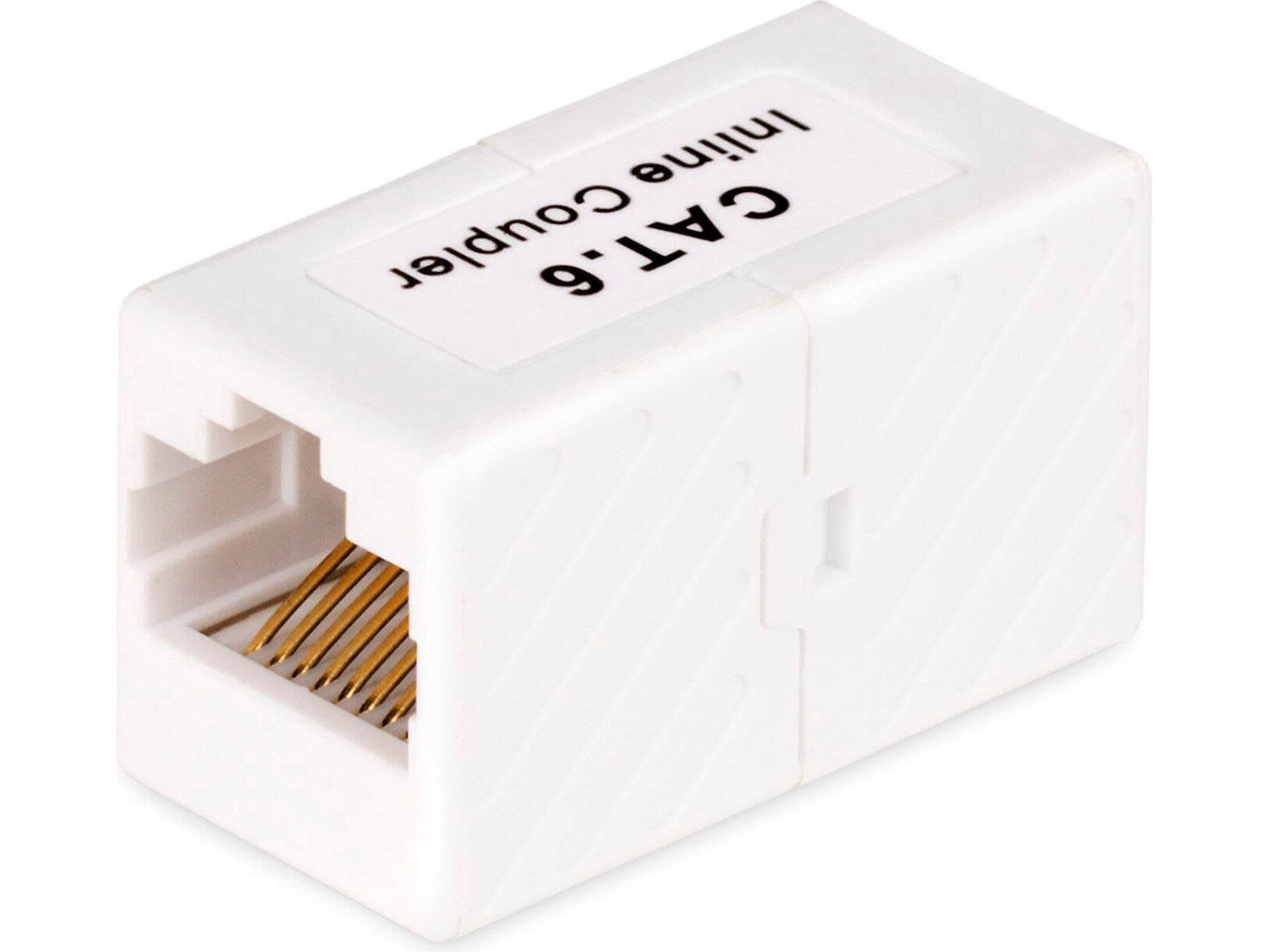 StarTech RJ45 Coupler to Inline Cat6 Coupler, Female to Female, White, 5-Pack (IN-CAT6-COUPLER-U5)