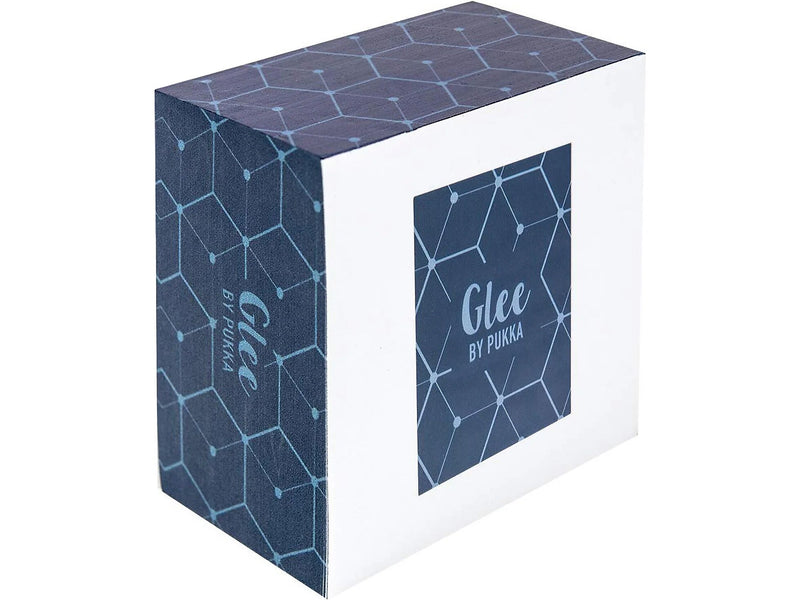 Pukka Pad Glee Memo Cube, 3.15" x 3.15", Dark Blue, 500 Sheets/Pad, 3 Pads/Pack (8697-GLE)