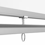 Luxor Double Sided Magnetic Porcelain Mobile Dry-Erase Whiteboard Easel, Aluminum Frame, 72"W x 40"H (DEMW002)