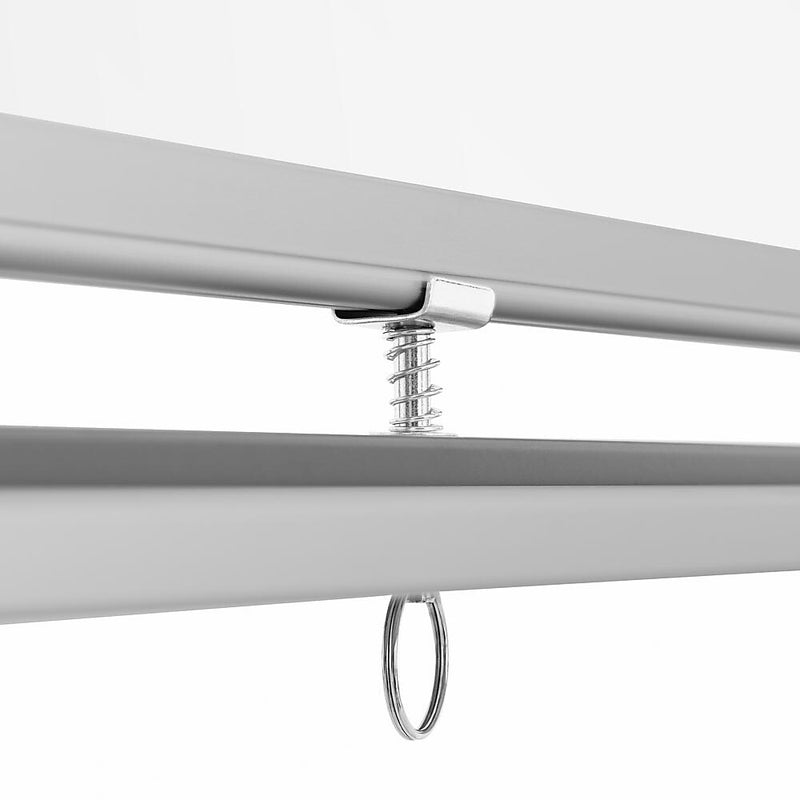 Luxor Double Sided Magnetic Porcelain Mobile Dry-Erase Whiteboard Easel, Aluminum Frame, 72"W x 40"H (DEMW002)