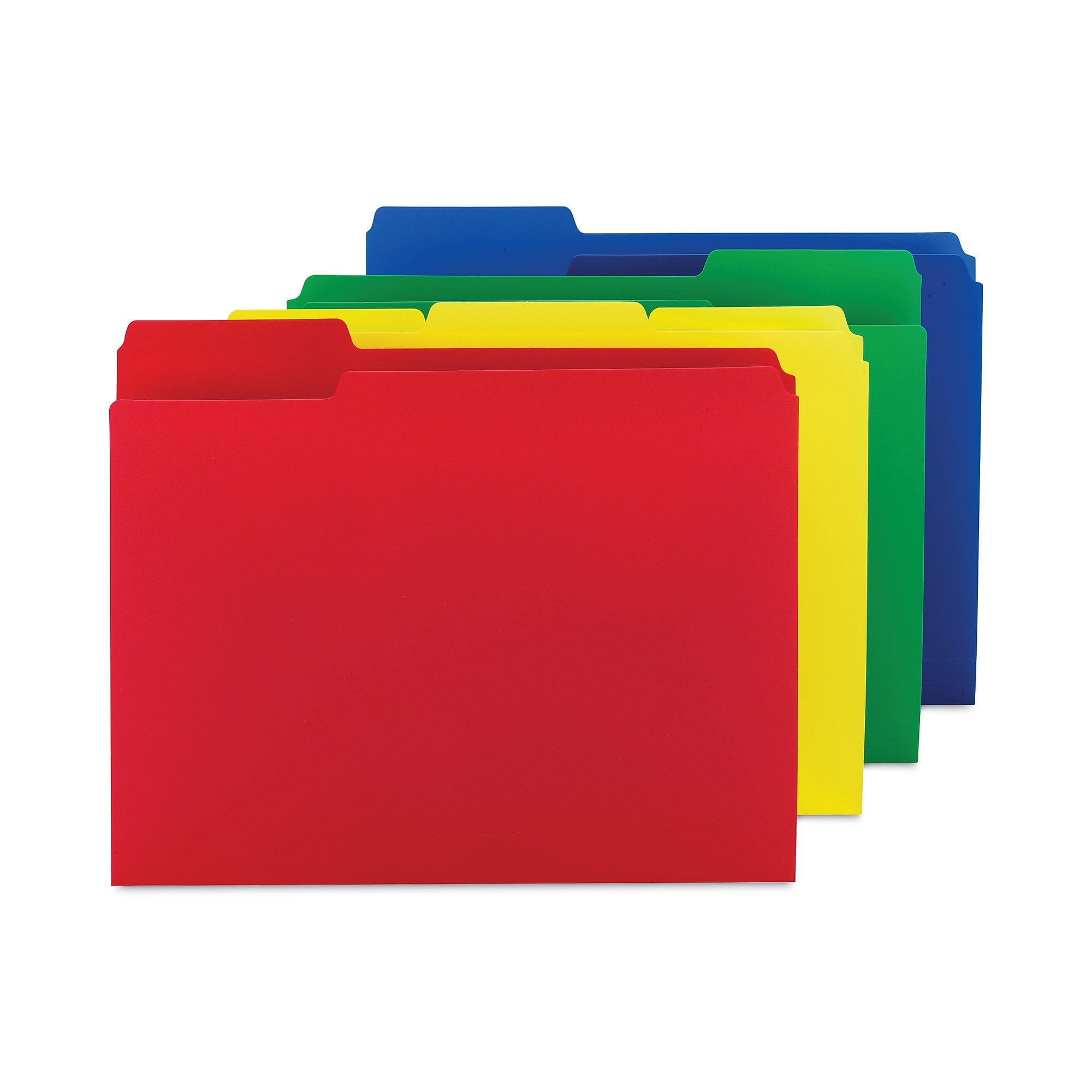 Smead File Folder, 1-Tab, Letter Size, Assorted, 12/Pack (SMD10505)