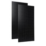 Triton Products Heavy Duty HDF Round Hole Pegboards, Set of 2 (TPB-2BK)