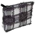 Naturally by Kingsley Cotton Toiletry Bag, Black/White (TC-65)