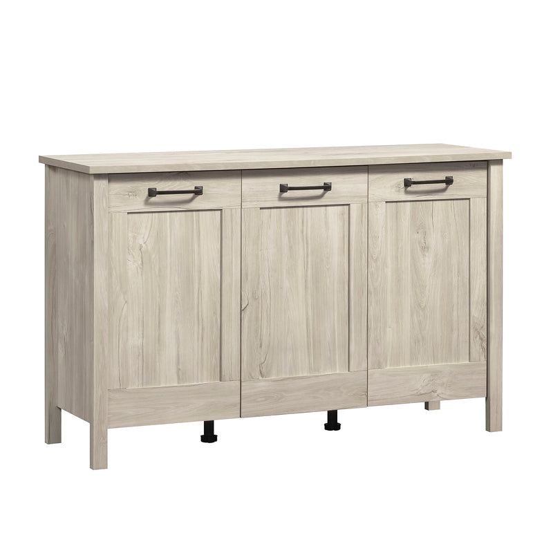 Sauder Select 30"H Storage Cabinet with 4 Shelves, Chalk Oak (433932)