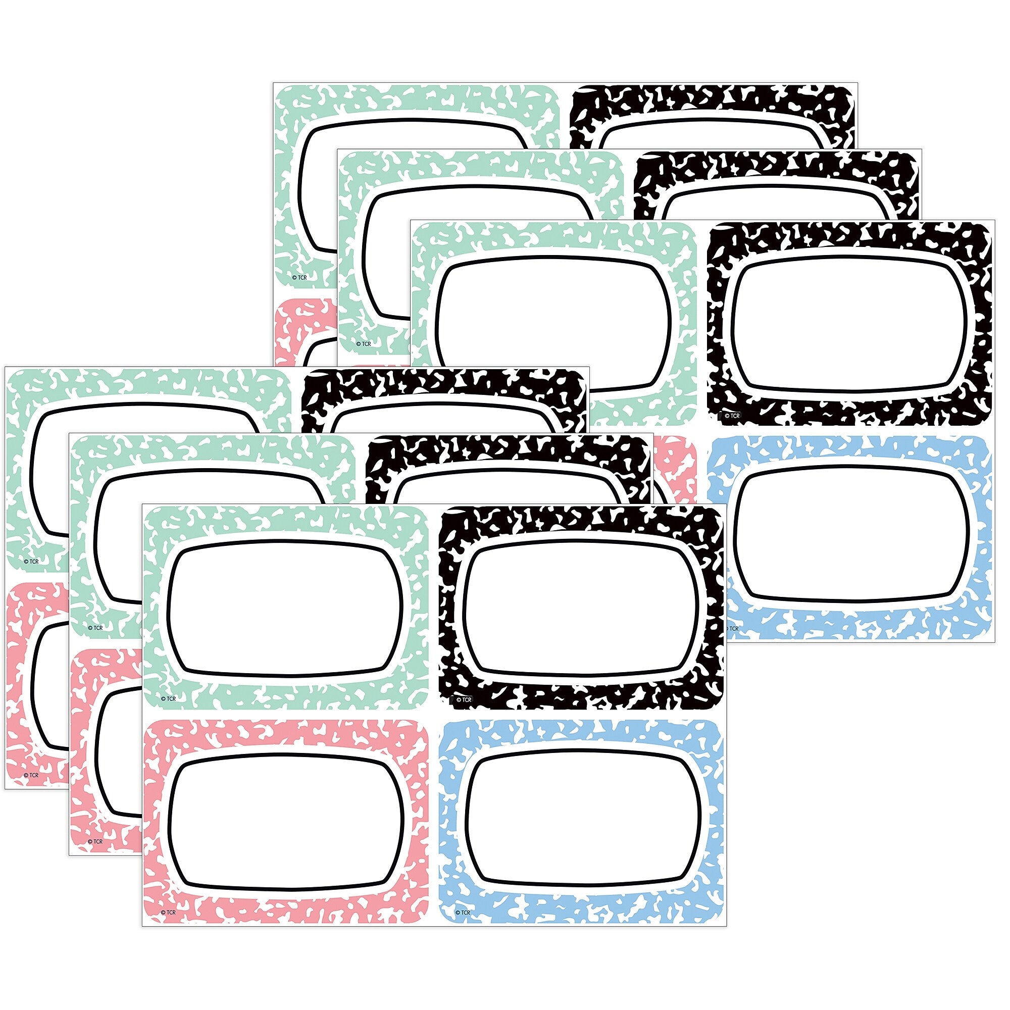 Teacher Created Resources Cool for School School Name Tags, 3.5" x 2.5", 36/Pack, 6 Packs/Bundle (TCR9320-6)