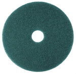 3M 5300 17" Cleaning Floor Pad, Blue, 5/Carton (530017)