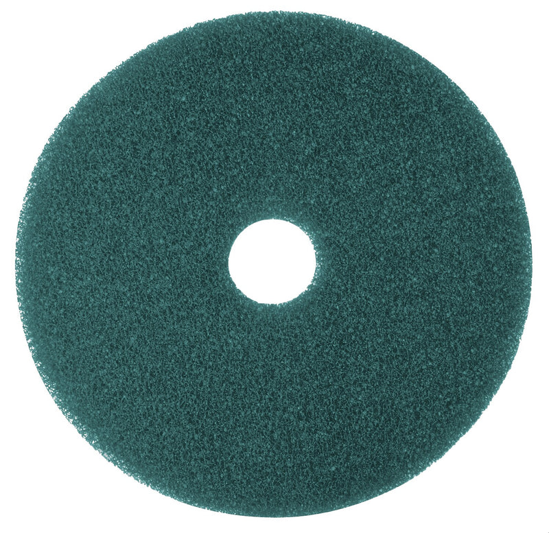 3M 5300 17" Cleaning Floor Pad, Blue, 5/Carton (530017)