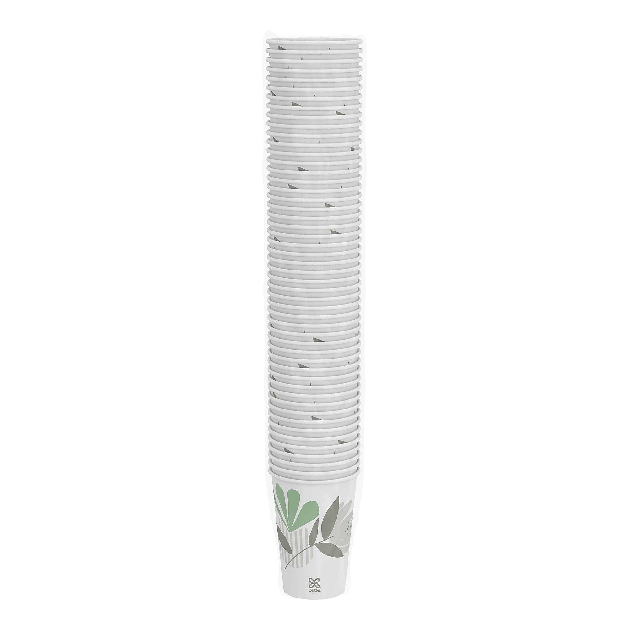 Dixie Pathways Paper Hot Cups, 16 oz., White, 50/Pack (2346PATH)