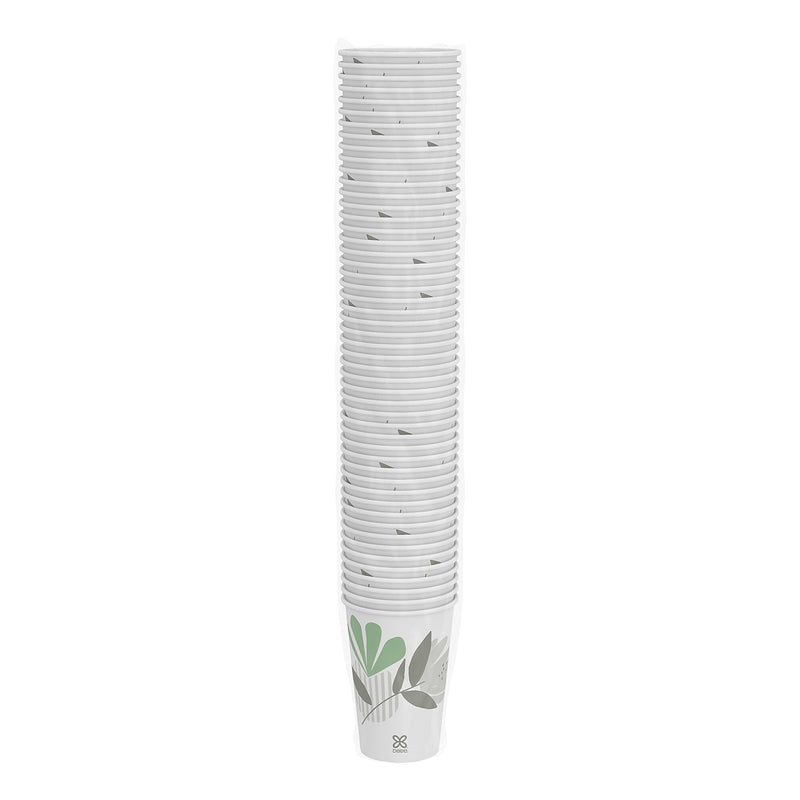 Dixie Pathways Paper Hot Cups, 16 oz., White, 50/Pack (2346PATH)