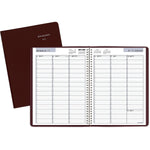 2026 AT-A-GLANCE DayMinder 8" x 11" Weekly Appointment Book, Faux Leather Cover, Burgundy (G520-14-26)