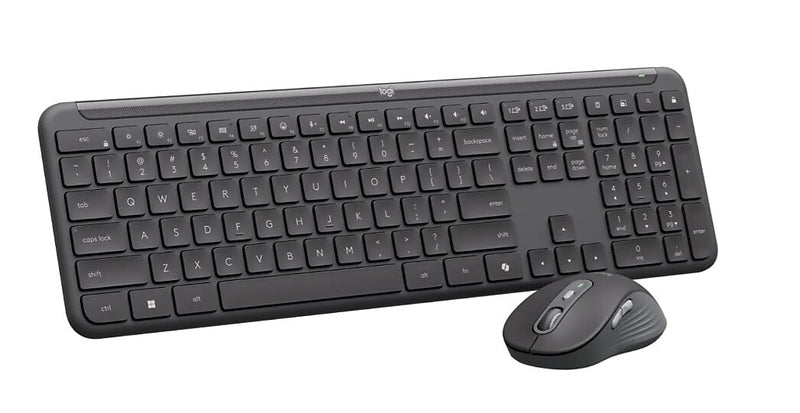 Logitech Signature Slim MK955 Wireless Keyboard and Optical Mouse Combo, Black (920-013271)