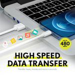 Overtime USB-A Charging Kit for Apple, 12W, White (DAC3IN1)