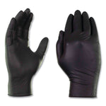 GloveWorks by AMMEX Industrial Nitrile Gloves, Powder-Free, 5 mil, Medium, Black, 100/Box, 10/Carton
