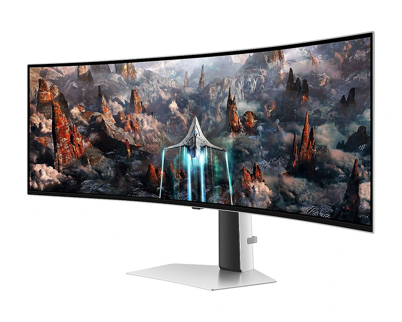 Samsung Odyssey 49" Curved 240Hz OLED Gaming Monitor, Silver (S49CG934SN)