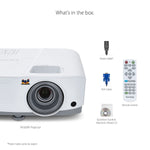 ViewSonic 4000 Lumens WXGA Home with HDMI and Vertical Keystone, White (PA503W)