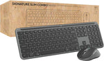 Logitech Signature Slim MK955 Wireless Keyboard and Mouse Combo, Graphite (920-012427)