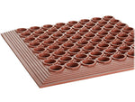 Crown Mats Safewalk-Light Anti-Fatigue Drainage Mat, 36" x 60", Terra-Cotta (WS CT35TC)