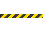 Queue Solutions WeatherMaster 250 2" Yellow Nylon Crowd Control Belt Barrier, Yellow/Black (WMR250Y-YB110)