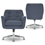 Serta Style Ashland Fabric Swivel Computer and Desk Chair, Blue (47140A)