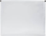 JAM Paper Premium Plastic Document File, 1 Pocket, Letter, Clear, 3/Pack (218Z1clx3)