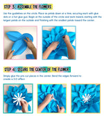 Carson Dellosa Creatively Inspired Paper Flower 3D Decorations, 6/Pack (107010)