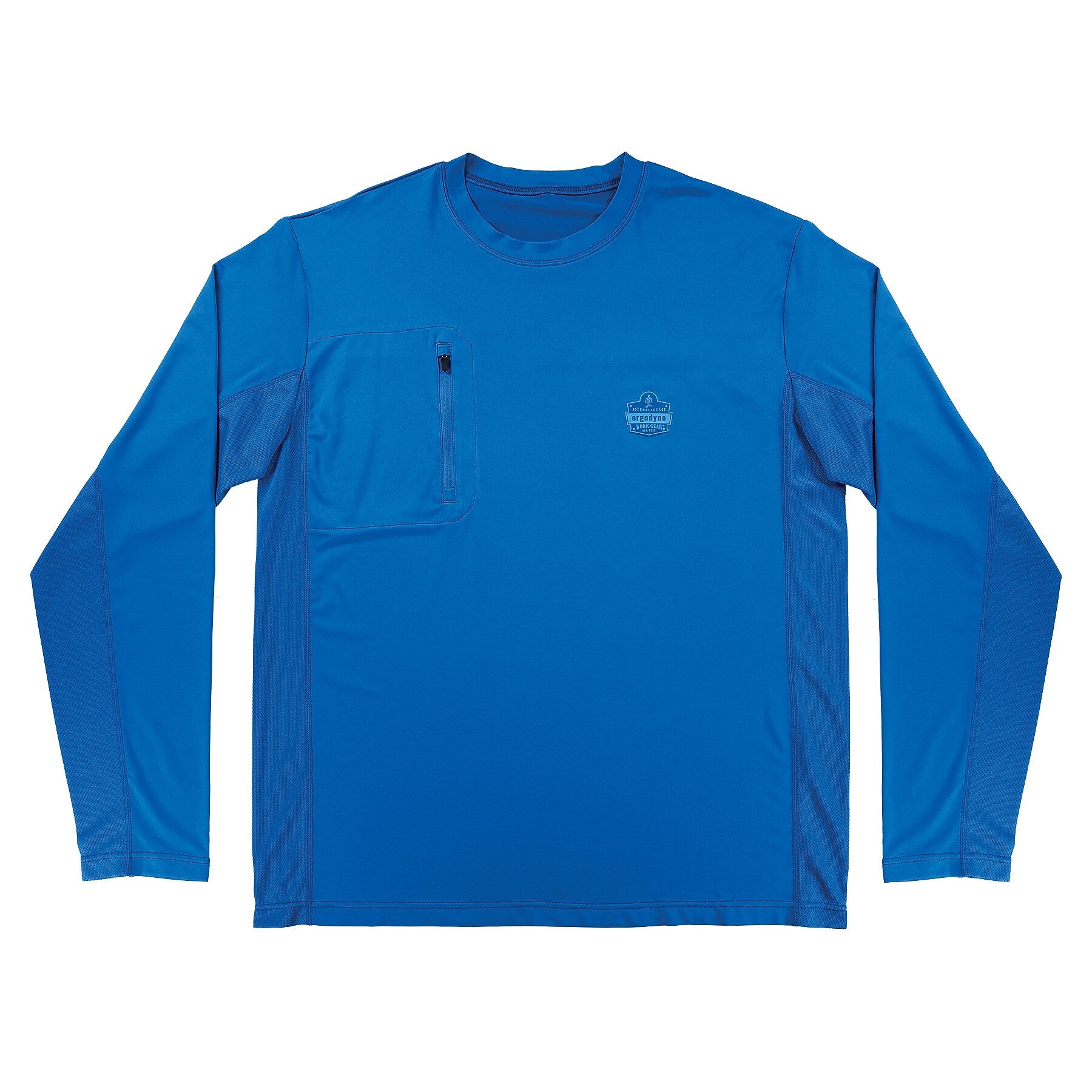 Chill-Its 6689 Long Sleeve Cooling Sun Shirt with UV Protection, Blue, 3XL (12157)