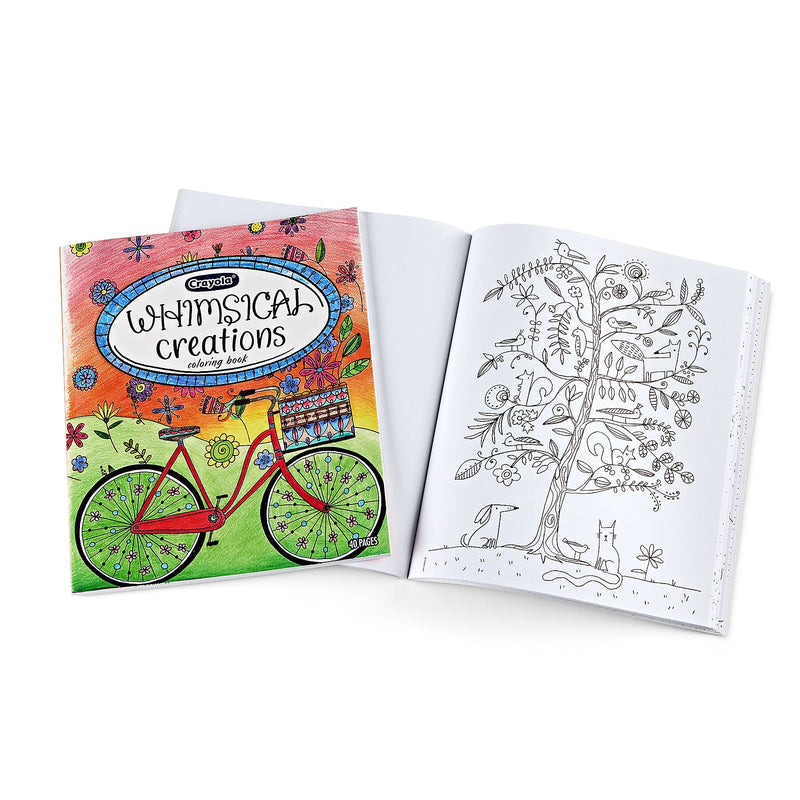 Crayola Whimsical Creations Adults Coloring Book, 40 Pages, 2/Bundle (BIN040838-2)