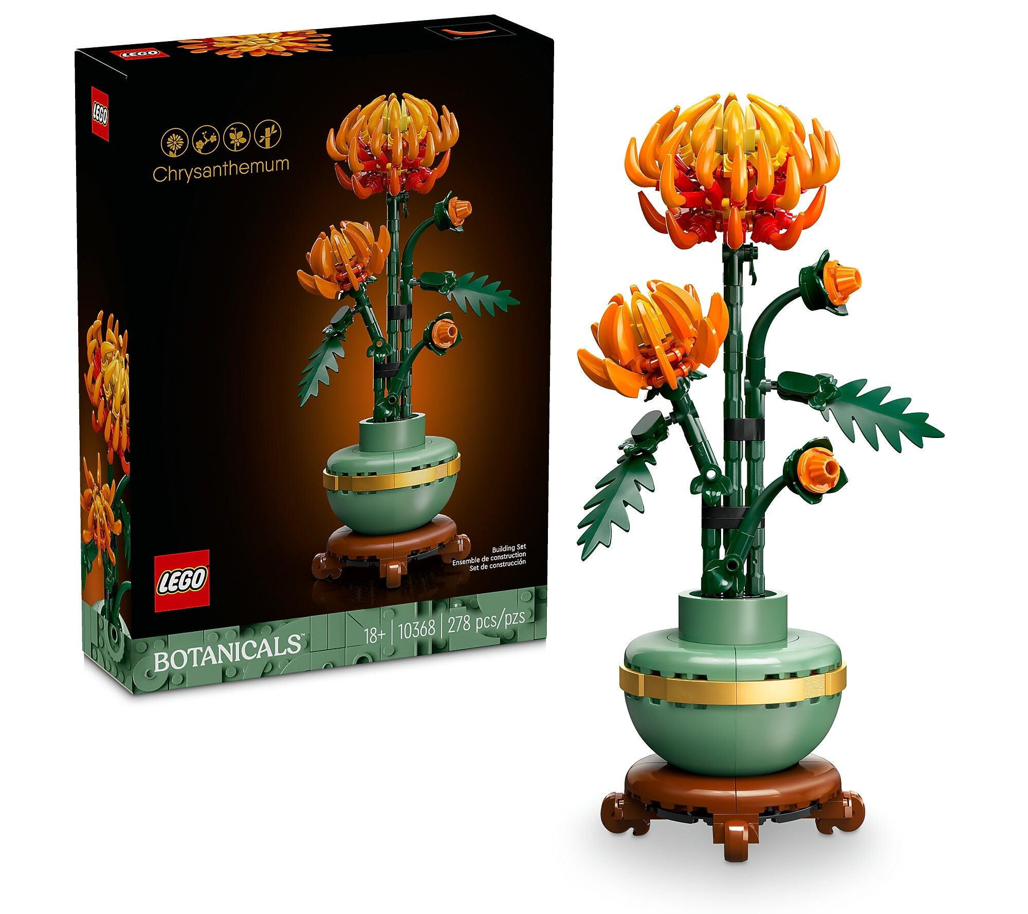 LEGO Botanicals Chrysanthemum, 278 Pieces (10368)