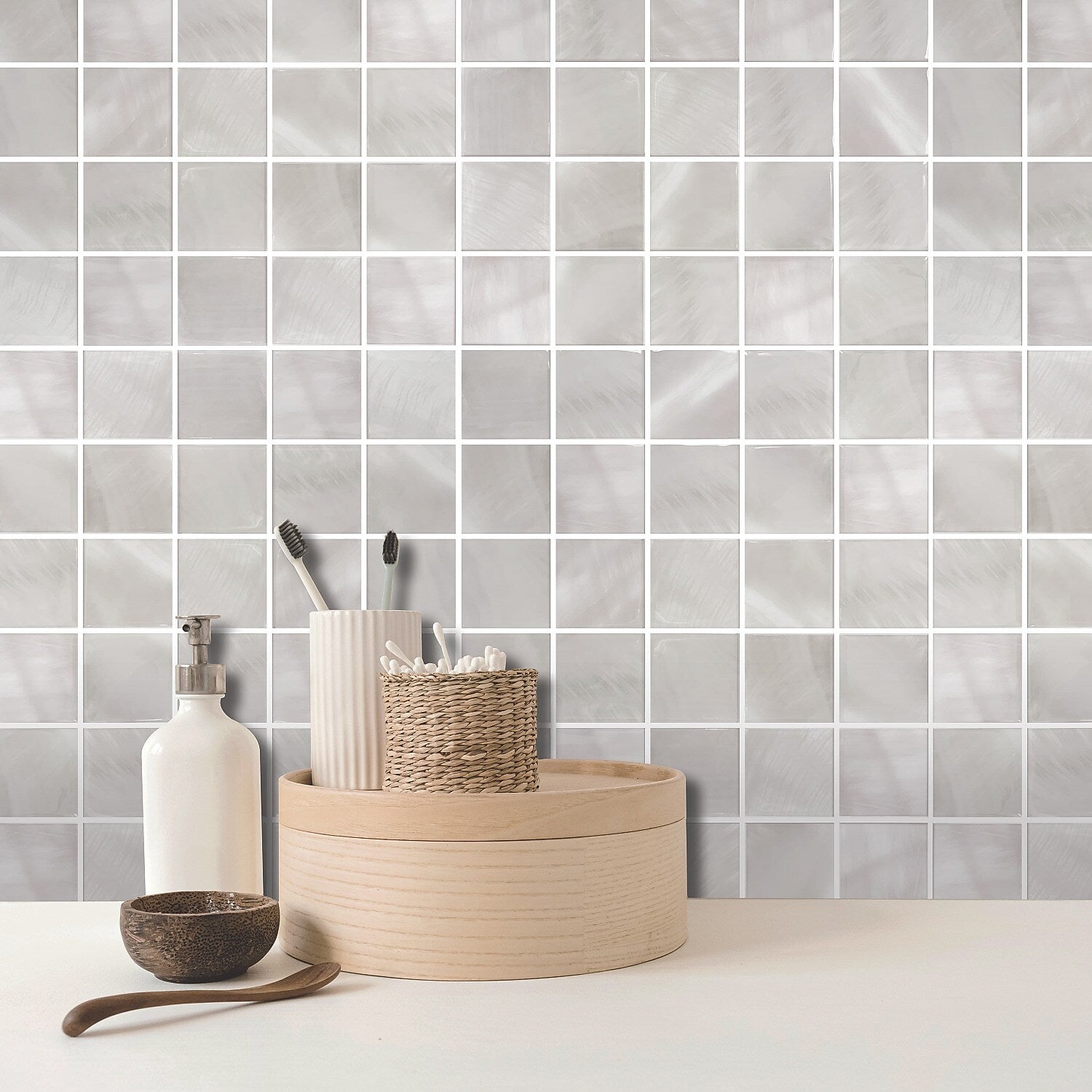 York Wallcoverings Square Peel and Stick StickTiles (TIL4965FLT)