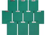 Davis Group Premium Polypropylene Clipboard, Letter Size, Green, 10/Pack (4511-04-10)