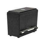 Mind Reader Plastic Straw Dispenser Pencil Dispenser, Black (STRAWDISP-BLK)