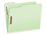 Pendaflex Recycled Pressboard Fastener Folders, 1/3-Cut Tab, Letter Size, Light Green, 25/Box (24934R)