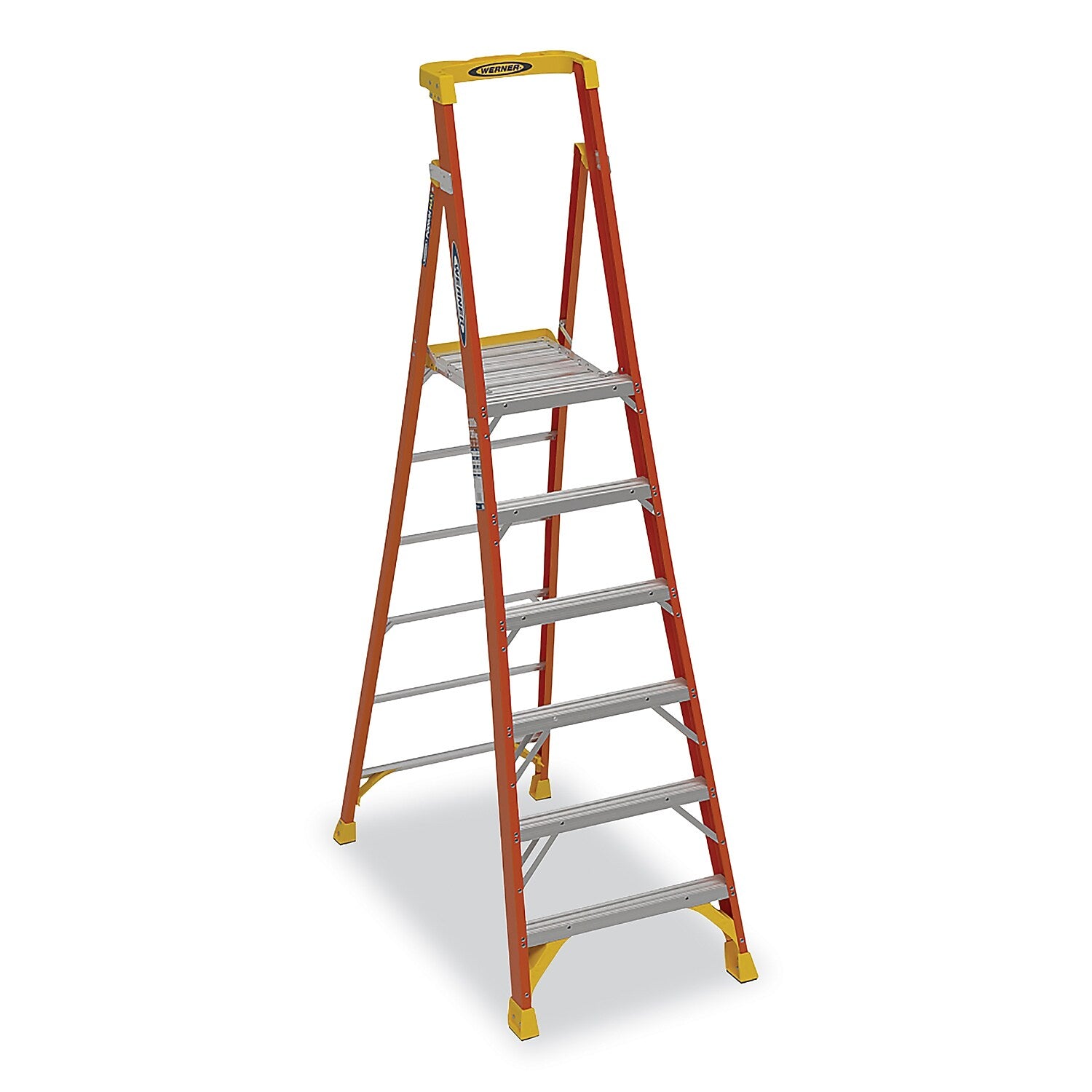 Werner 6' Fiberglass Podium Ladder, 300 lbs. Capacity (PD6206)