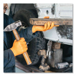 GloveWorks by AMMEX Heavy-Duty Industrial Nitrile Gloves, Powder-Free, 8 mil, Small, Orange, 100 Gloves/Box, 10 Boxes/Carton