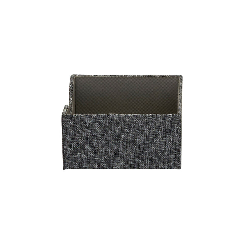 Household Essentials Drawer Organizers, Graphite Linen, 2/Pack (7572-1)