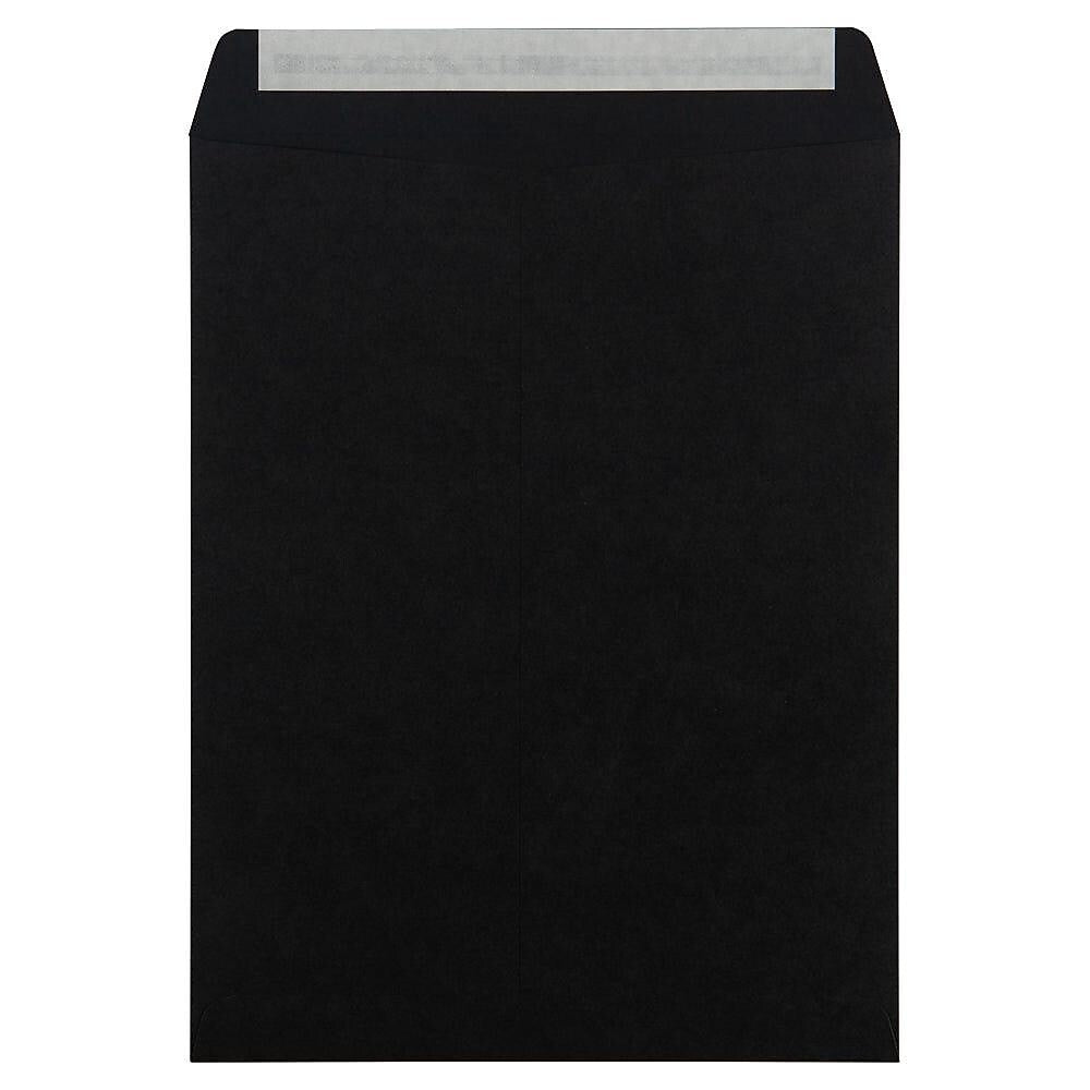 JAM Paper 10" x 13" Open End Catalog Envelopes, Black, 10/Pack (87733B)